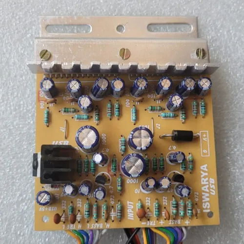 LA4440 Double IC 12V Stereo Amplifier Board with Inbuilt Bass, Treble Circuit & 5V output for USB Bluetooth Audio Player