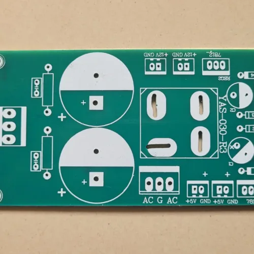 Power Supply Rectifier PCB with 2-Capacitor option (60X115mm)