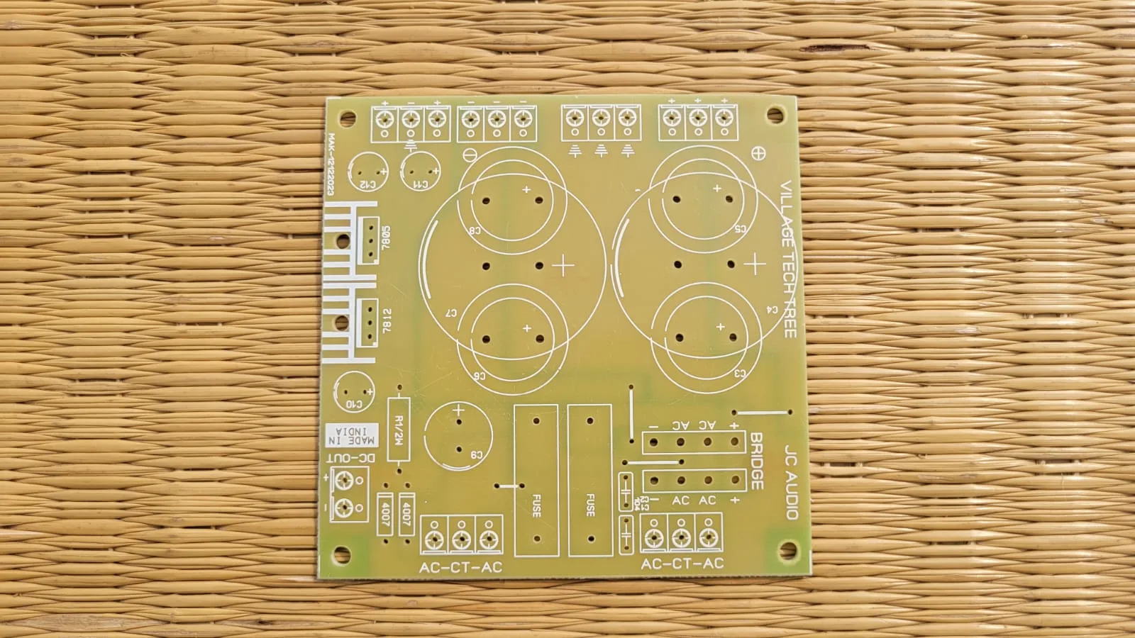Power Supply PCB (90mm X 90mm) for Amplifiers