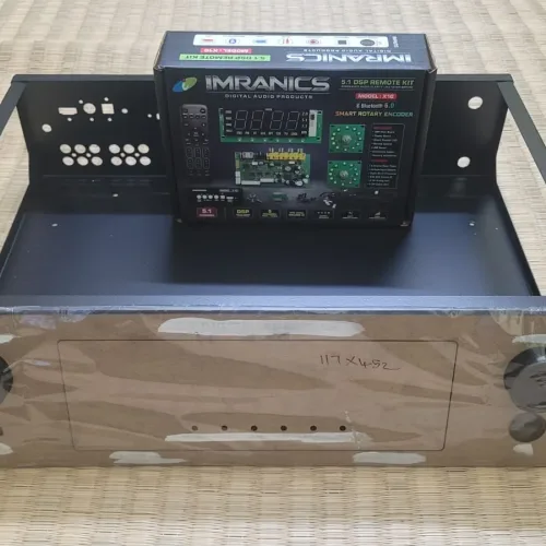 (GT5004) 5.1 Cabinet (4.5" x 12") with Imranics X10 5.1 Remote Kit + Matt Black Colour Acrylic Panel