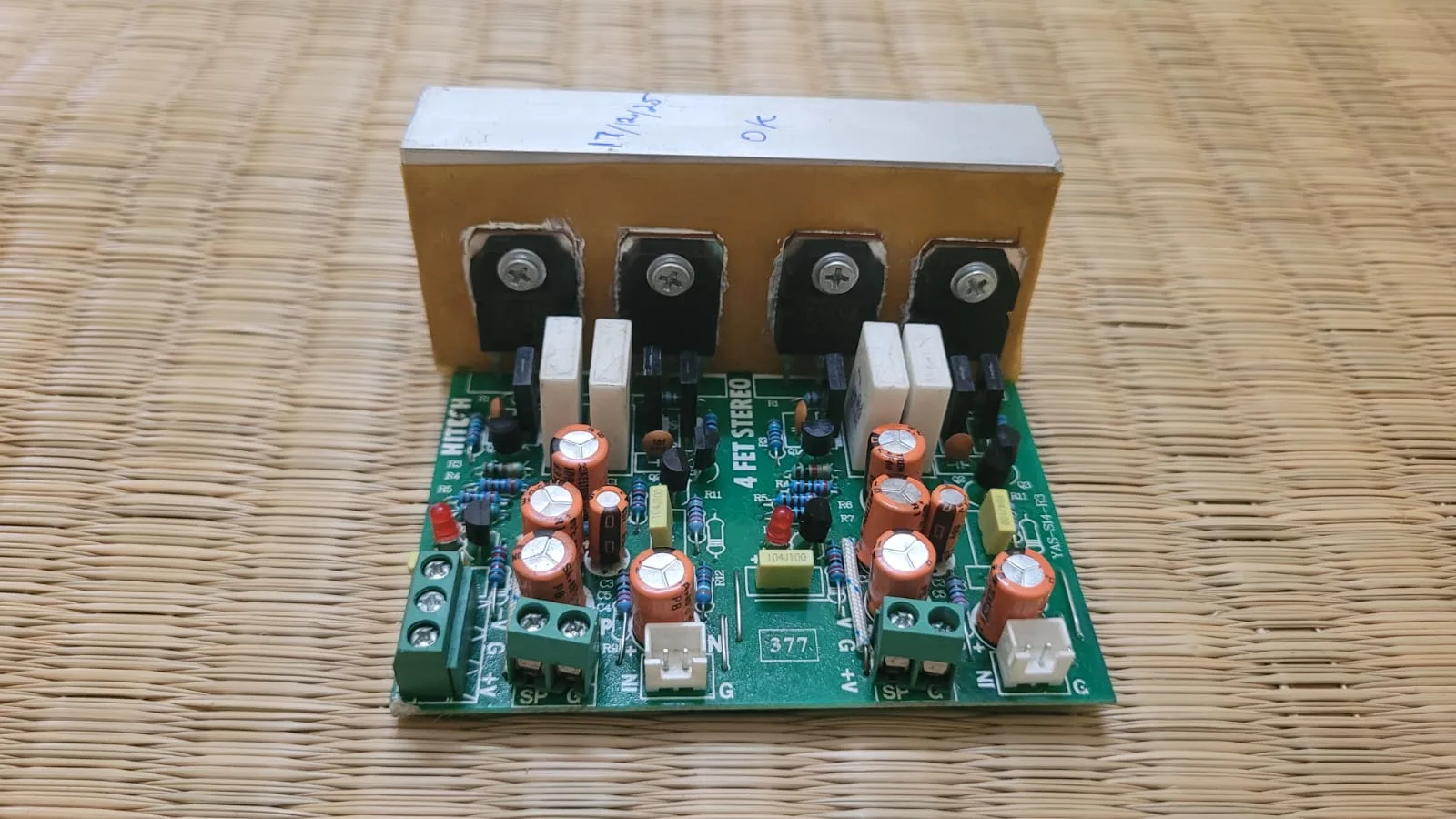 Four Transistor Toshiba (C5198 + A1941) Stereo Amplifier Board for 1313 Size Car Stereo Cabinet Amplifiers from YAS Audios