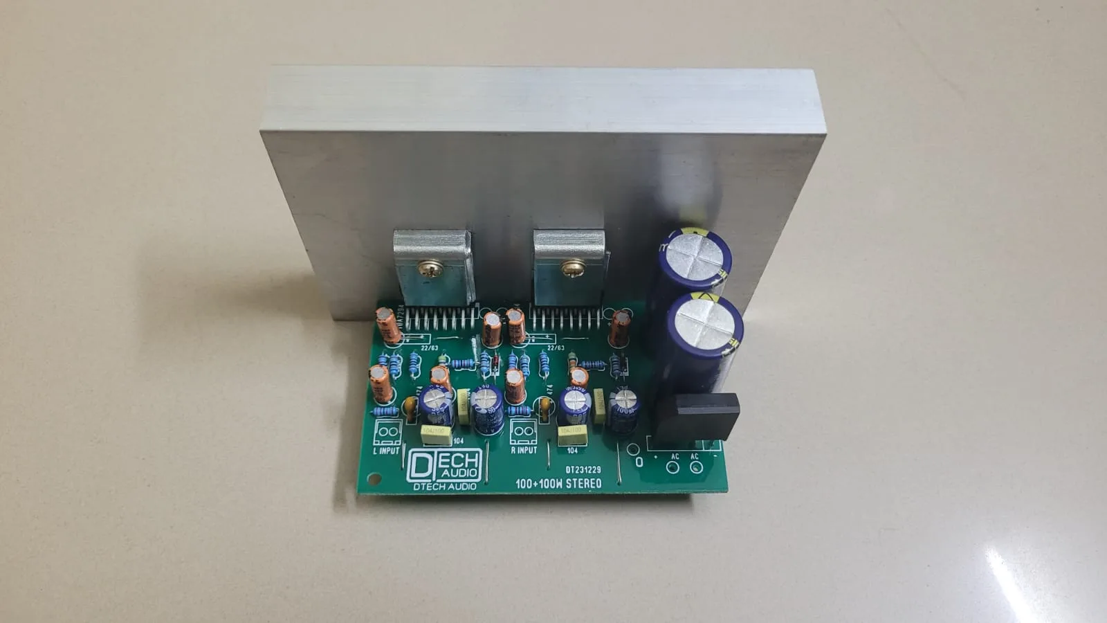 TDA7294 Stereo Amplifier Board with Inbuilt Rectifier & Filter Circuit