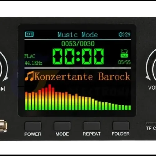 TFT Screen Hi-Fi USB Bluetooth Audio Player