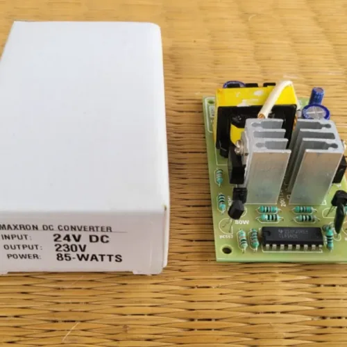Maxron 24V DC to 230V, 85W DC Converter for mobile phone charger