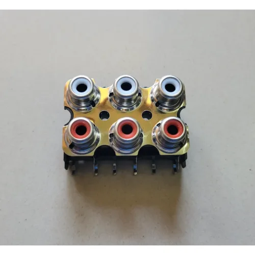 6-Channel Metal RCA Socket