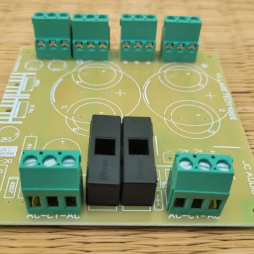 Power Supply PCB with Terminal Connector and Fuse Holder