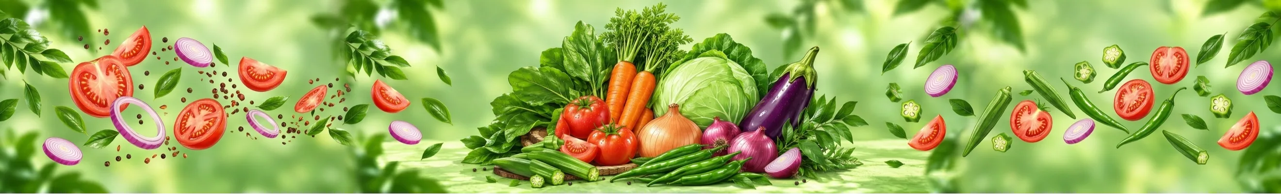 செடி வகை காய்கறி bush type veggies Banner