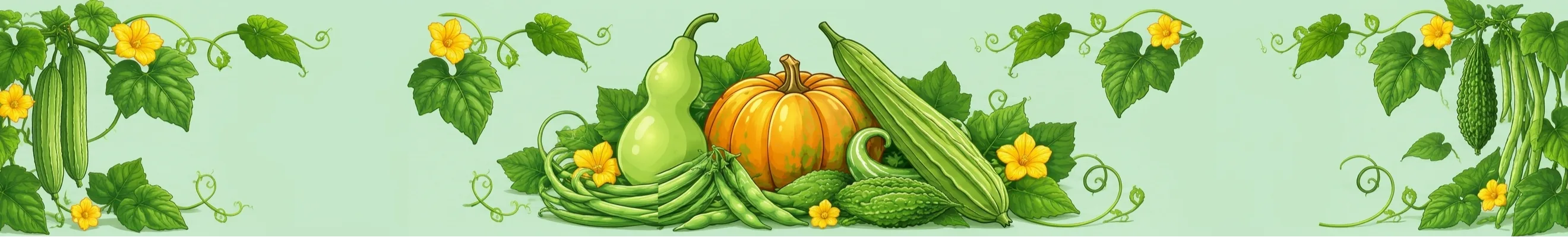 கொடி காய்கறிகள் Gourds & Creepers Banner