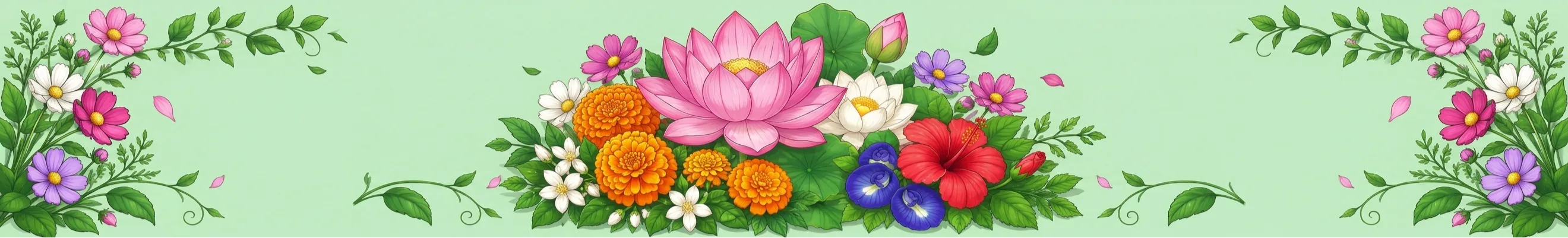 பூக்கள் flowers Banner